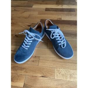 Beckett Simonon Geller Suede Leather Trainers Blue Suede Sneaker Men's 8 US